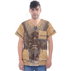 Illustrated Exhibitor Men s V-Neck Scrub Top