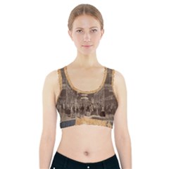 Illustrated Exhibitor Sports Bra With Pocket