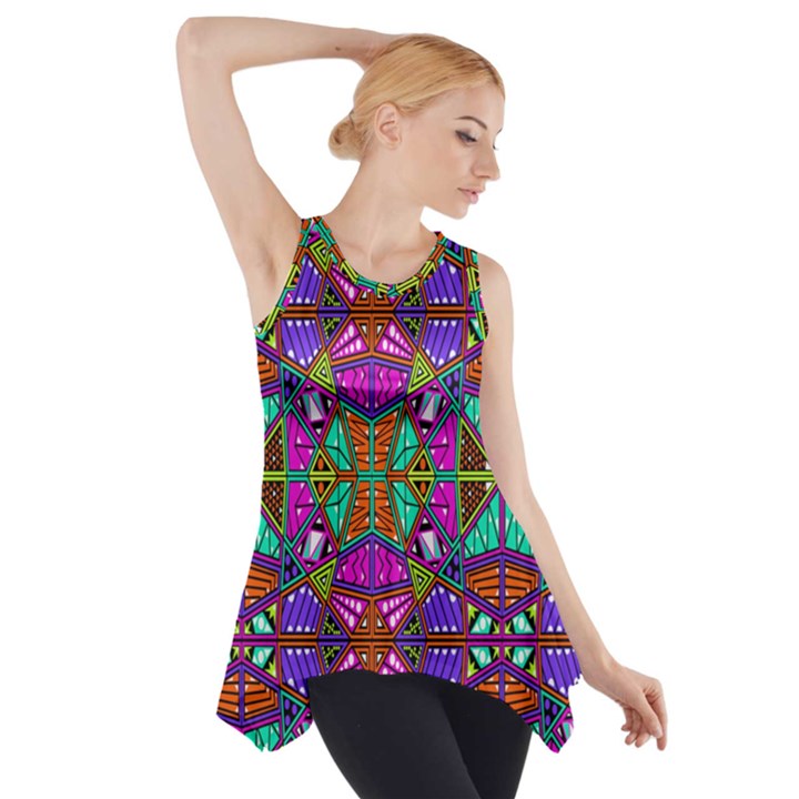 Abstract 21 1 Side Drop Tank Tunic