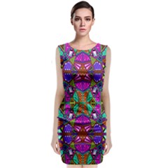 Abstract 21 1 Classic Sleeveless Midi Dress