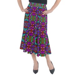 Abstract 21 1 Midi Mermaid Skirt