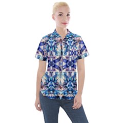 Abstract 22 Women s Short Sleeve Pocket Shirt