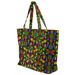 Abstract 24 Zip Up Canvas Bag