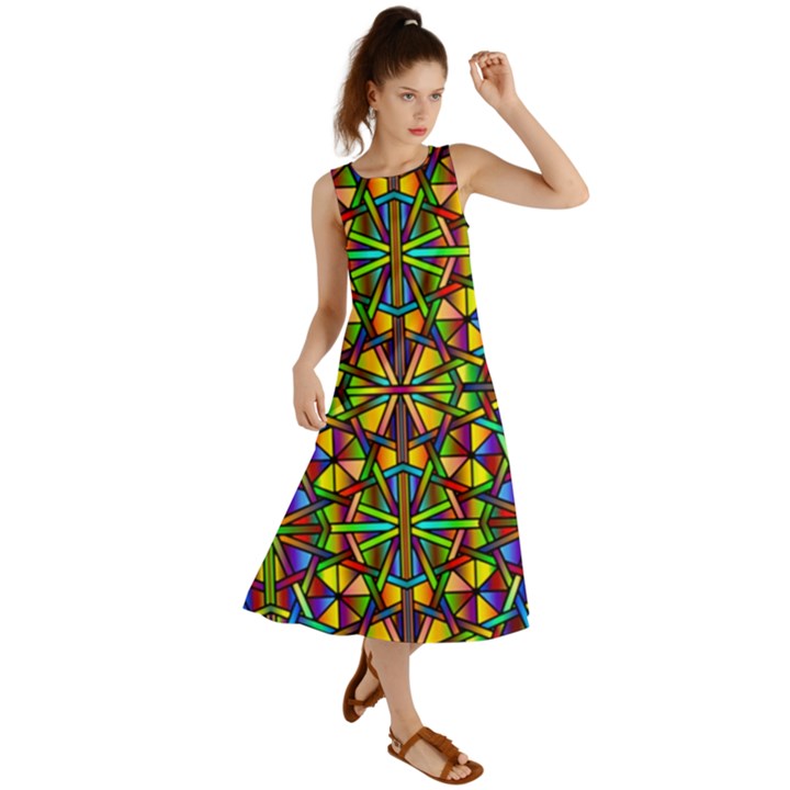 Abstract 24 Summer Maxi Dress