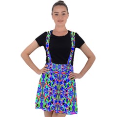 Abstract 24 1 Velvet Suspender Skater Skirt