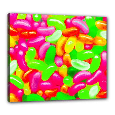 Vibrant Jelly Bean Candy Canvas 24  X 20  (stretched) by essentialimage