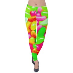 Vibrant Jelly Bean Candy Velvet Leggings by essentialimage