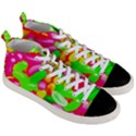 Vibrant Jelly Bean Candy Men s Mid-Top Canvas Sneakers View3