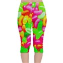 Vibrant Jelly Bean Candy Velvet Capri Leggings  View2