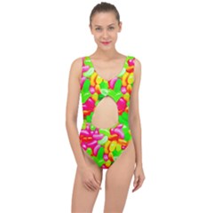 Vibrant Jelly Bean Candy Center Cut Out Swimsuit by essentialimage