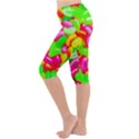 Vibrant Jelly Bean Candy Lightweight Velour Cropped Yoga Leggings View2