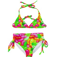 Vibrant Jelly Bean Candy Kids  Classic Bikini Set by essentialimage