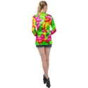 Vibrant Jelly Bean Candy Long Sleeve Satin Shirt View2