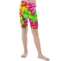 Vibrant Jelly Bean Candy Kids  Mid Length Swim Shorts by essentialimage