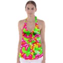 Vibrant Jelly Bean Candy Babydoll Tankini Top View1