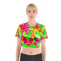 Vibrant Jelly Bean Candy Cotton Crop Top by essentialimage