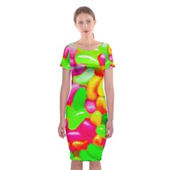 Vibrant Jelly Bean Candy Classic Short Sleeve Midi Dress by essentialimage