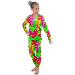 Vibrant Jelly Bean Candy Kids  Long Sleeve Set  by essentialimage