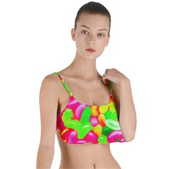 Vibrant Jelly Bean Candy Layered Top Bikini Top  by essentialimage