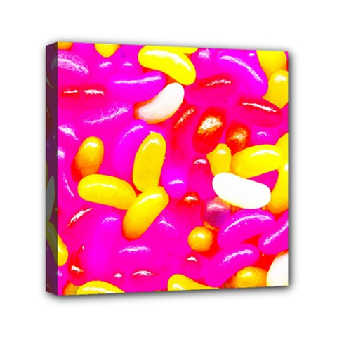 Vibrant Jelly Bean Candy Mini Canvas 6  X 6  (stretched) by essentialimage