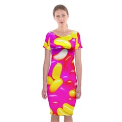 Vibrant Jelly Bean Candy Classic Short Sleeve Midi Dress by essentialimage