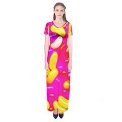 Vibrant Jelly Bean Candy Short Sleeve Maxi Dress by essentialimage