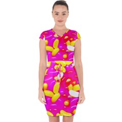 Vibrant Jelly Bean Candy Capsleeve Drawstring Dress  by essentialimage