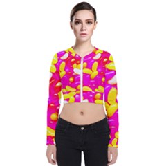 Vibrant Jelly Bean Candy Long Sleeve Zip Up Bomber Jacket by essentialimage