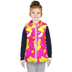 Vibrant Jelly Bean Candy Kids  Hooded Puffer Vest by essentialimage