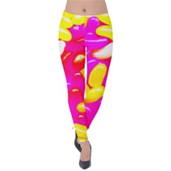 Vibrant Jelly Bean Candy Velvet Leggings by essentialimage