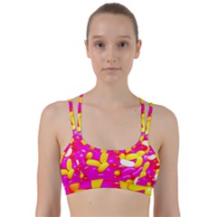 Vibrant Jelly Bean Candy Line Them Up Sports Bra by essentialimage