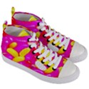 Vibrant Jelly Bean Candy Women s Mid-Top Canvas Sneakers View3