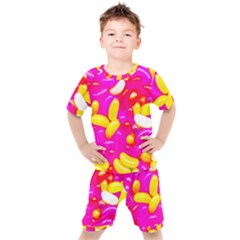 Vibrant Jelly Bean Candy Kids  Tee And Shorts Set by essentialimage