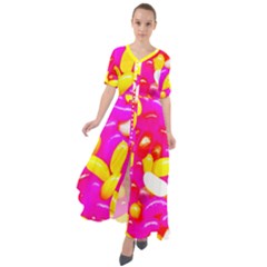 Vibrant Jelly Bean Candy Waist Tie Boho Maxi Dress by essentialimage