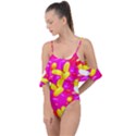 Vibrant Jelly Bean Candy Drape Piece Swimsuit View1