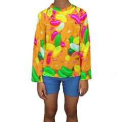 Vibrant Jelly Bean Candy Kids  Long Sleeve Swimwear by essentialimage