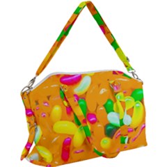 Vibrant Jelly Bean Candy Canvas Crossbody Bag by essentialimage