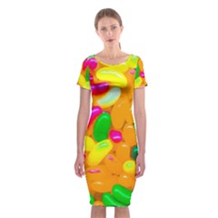 Vibrant Jelly Bean Candy Classic Short Sleeve Midi Dress by essentialimage