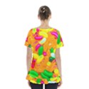 Vibrant Jelly Bean Candy Skirt Hem Sports Top View2