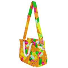 Vibrant Jelly Bean Candy Rope Handles Shoulder Strap Bag by essentialimage