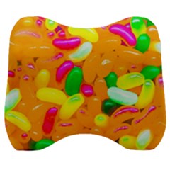 Vibrant Jelly Bean Candy Velour Head Support Cushion by essentialimage