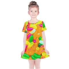 Vibrant Jelly Bean Candy Kids  Simple Cotton Dress by essentialimage