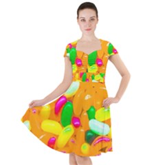 Vibrant Jelly Bean Candy Cap Sleeve Midi Dress by essentialimage