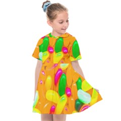 Vibrant Jelly Bean Candy Kids  Sailor Dress by essentialimage