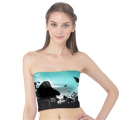 Litte Fairy With Deer In The Night Tube Top by FantasyWorld7