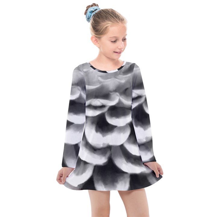 White Dahlia Kids  Long Sleeve Dress