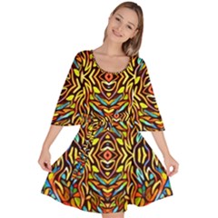 Abstract 26 Velour Kimono Dress by ArtworkByPatrick