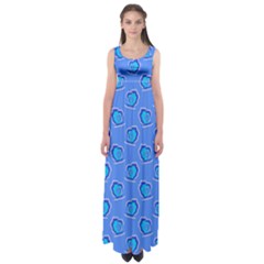 Surfer Pattern Empire Waist Maxi Dress by bloomingvinedesign