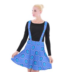 Surfer Pattern Suspender Skater Skirt