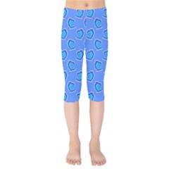 Surfer Pattern Kids  Capri Leggings  by bloomingvinedesign